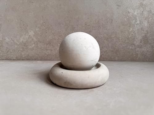 Concrete Essential Oil Diffuser, Aromatherapy Sphere, Passive Dome Diffuser, Cement Decor, Fragrance Air Freshener, Cement...