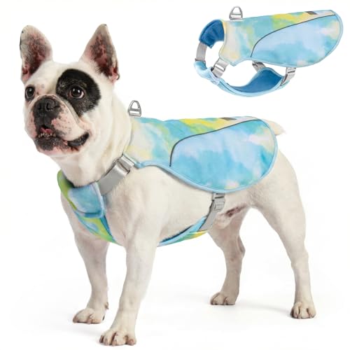 KYEESE Dog Cooling Vest, Breathable Mesh Dog Cooling Shirt for Small Dogs with D-Ring, Sun Protection Reflective Dogs Cool...