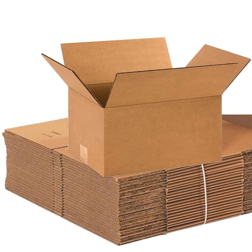 BOX USA Shipping Boxes 12"L x 9"W x 6"H, 25-Pack Small Corrugated Cardboard Boxes for Shipping, Mailing, Packing, Packagin...