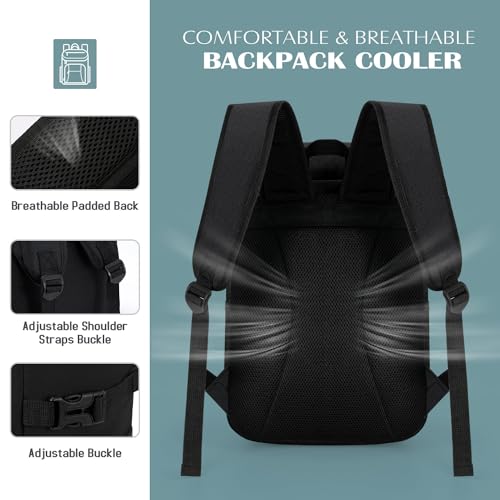 Tuwubi Cooler Backpack 35/42 Cans, Backpack Coolers Insulated Leak Proof for Men Women, Waterproof Soft Sided Lunch Campin...