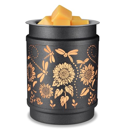 kobodon Wax Melt Warmer Metal Wax Warmer for Scented Wax Electric Fragrance Candle Oil Burner 2 in 1 Wax Melts as Gifts fo...