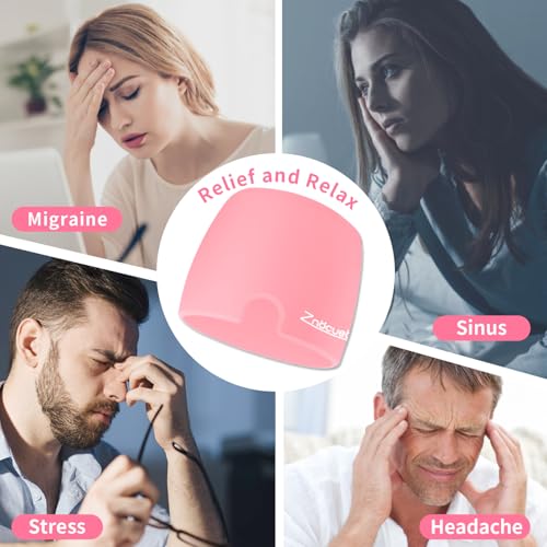 ZNÖCUETÖD Migraine Headache Relief Cap Hat Full Head ice Pack Wrap Cooling Gel Ice Beanie Cold Cap Hot/Cold Compress Thera...
