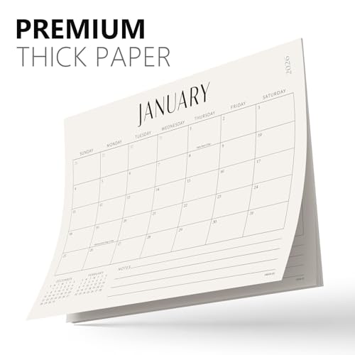 Jotsome Desk Calendar 2026-2027 with Desktop Mat, Desk Pad Calendar From Now to June 2027 14x10.5 inch, Desk Blotter Calen...