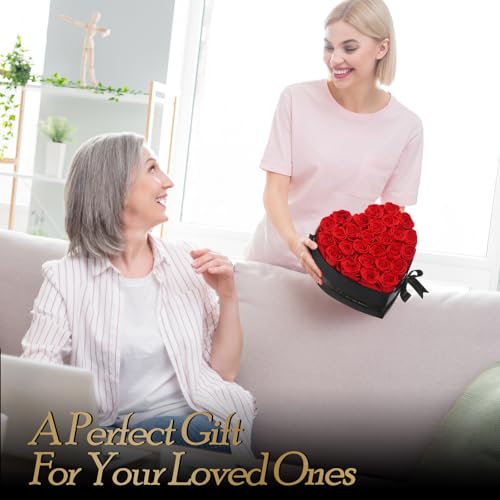 Auoasl 27 Preserved Flowers Rose Birthday Gifts for Women Her Mom Wife Girlfriend Grandma on Valentines Mothers Day Christ...
