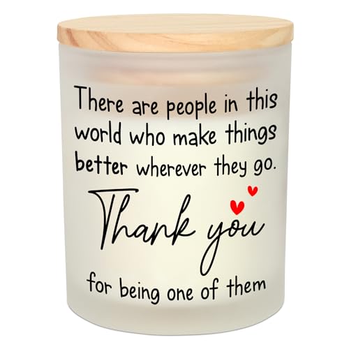 OASSIE Thank You Gifts for Women - Vanilla Lavender Candle 10 oz - Inspirational Teachers Day Birthday Retirement Nurse We...
