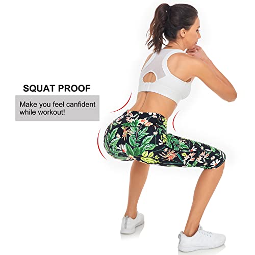 RIMLESS 7 Women's Leggings with Pockets High Waist Cotton Yoga Pants Workout Running Athletic Capris