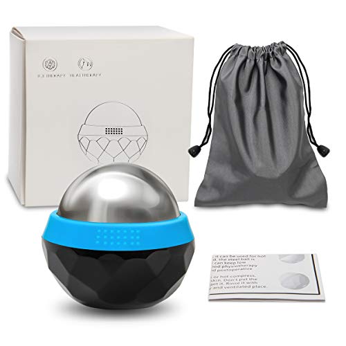 Coolrunner Cold Massage Roller Ball, Cryosphere Cold Massage Ball- Heat Therapy & Cold Therapy Relief with Cold Gel Core- ...