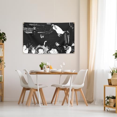 BYADKOA- Playboi Carti Die Lit Album Cover Flag Banner Aesthetic Decorative Durable Man Cave Wall tapestry with 4 Brass Gr...
