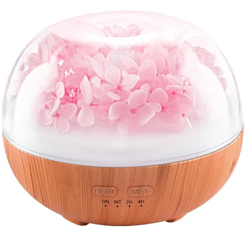 Aromatherapy Essential Oil Diffuser, 300ml Air Diffuser Humidifier with 7 LED Colors, Timer & Auto-Off for Home Bedroom Of...