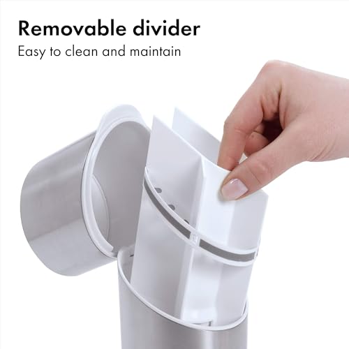 OXO Good Grips Stainless Steel Toothbrush Organizer, Bathroom Organizer and Storage, Toothbrush Holder for Countertop, Sle...
