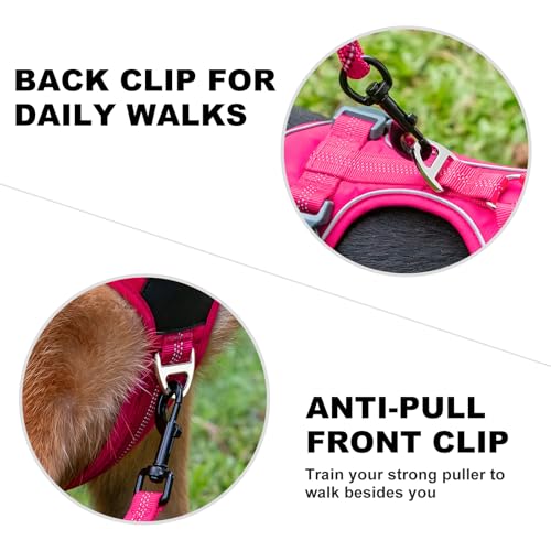 Plutus Pet No Pull Dog Harness, Release at Neck, Soft Padded, Reflective Adjustable Dog Vest Harness for Small, Medium, La...