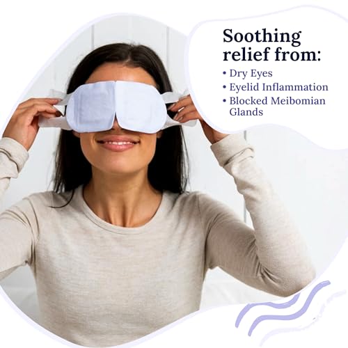 CorneaCare Rest: Self Heating Warm Compress for Dry Eyes | Heated Eye Mask for Fast Relief | Steam Mask for Stye Treatment...