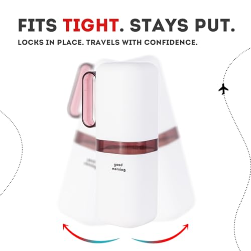 Travel Toothbrush Holder,Toothbrush Holder and Rinse Cup with Handle Toothbrush Travel Case,Multifunctional Toothbrush Cu...
