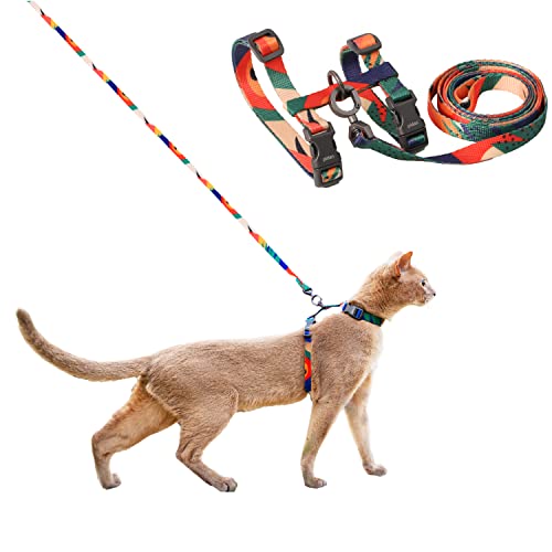 pidan Cat Harness and Leash Set, XL Size for Large Cats, Escape Proof - Adjustable Kitten Harness for Large Small Cats, Li...