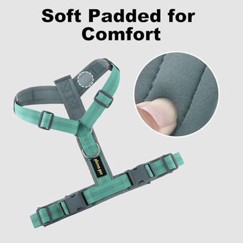 Plutus Pet No Pull Dog Harness, Adjustable Nylon Harness with Soft Padding, Reflective and Heavy Duty Dog Harness for Smal...