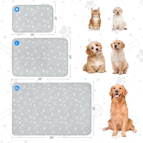 MH MYLUNE HOME Dog/Cat Cooling Mat, Cool-Chill Cooling Fiber & Endothermic Color Changing Pet Mat, 20'x30', Foldable & Was...