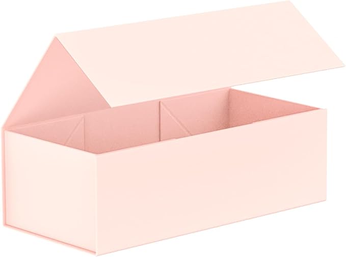 MONDEPAC Gift Box 12" x 6" x 4",Large Gift Box with Lid, Pink Boxes for Presents,Birthday,Valentine's Day,Mother's Day,Chr...