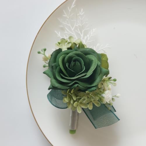 MAFELOE Corsage and Boutonniere Set for Wedding Prom Party Homecoming Celebration Artificial Flower Accessories Suit Decor...