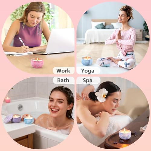 Gifts for Women,12 Pack Scented Candles Gift Set, 300 Hour Long Lasting Soy Wax Candles for Home Scented, Aromatherapy Can...