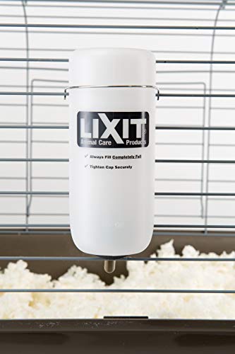 Lixit Wide Mouth BPA-Free Cage Water Bottles for Rabbits, Ferrets, Guinea Pigs, Rats, Chinchillas, Hamsters, Mice, Hedgeho...
