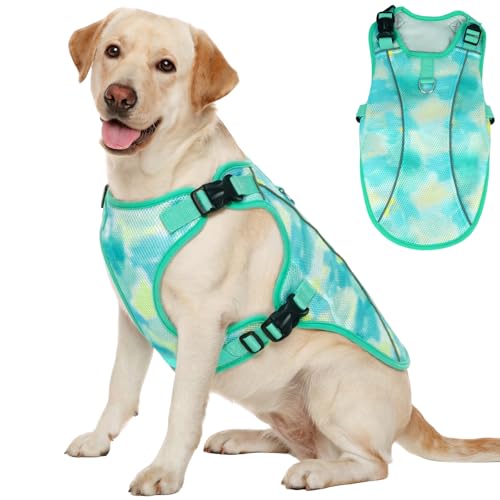 Kuoser Dog Cooling Vest for Dogs, Lightweight Cooling Shirt for Small Medium Large Dogs, Adjustable Pet Cooler Jacket with...