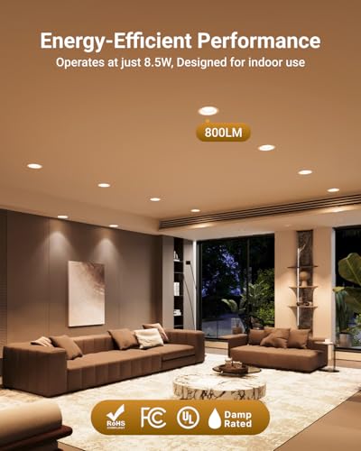 Sunco 6 Pack BR30 Night Light, Sleep Light Bulb, Blue Light Blocking for Lamp, Bedroom, Mood Soothing, Nursery, 8.5W=55W, ...