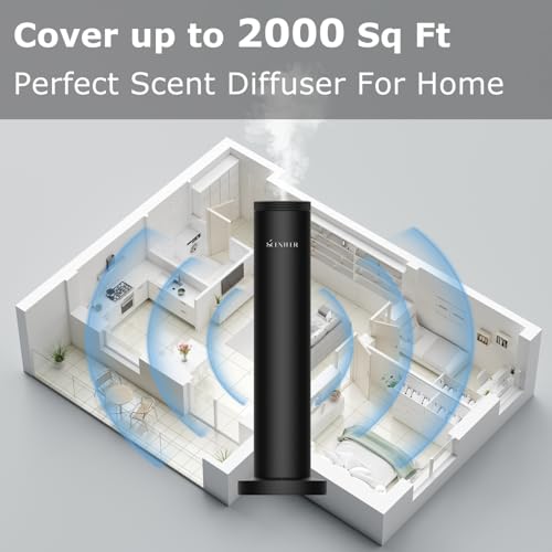 Wireless Hotel Scent Diffuser-Cordless Rechargeable Diffuser for Whole House- Scent Air Machine for Home -App Bluetooth Co...