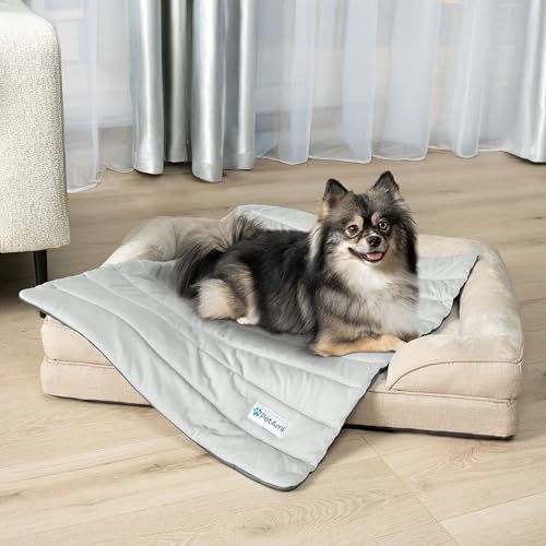 PetAmi Cooling Mat for Dog, Premium Pet Cooling Blanket for Crate Kennel, Indoor Cat Cool Sleeping Pad, Q-MAX Cold Sofa Co...