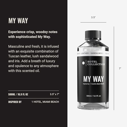 Hotel Collection - My Way Essential Oil Scent - Luxury Hotel Inspired Aromatherapy Scent Diffuser Oil - Lush Sandalwood, W...