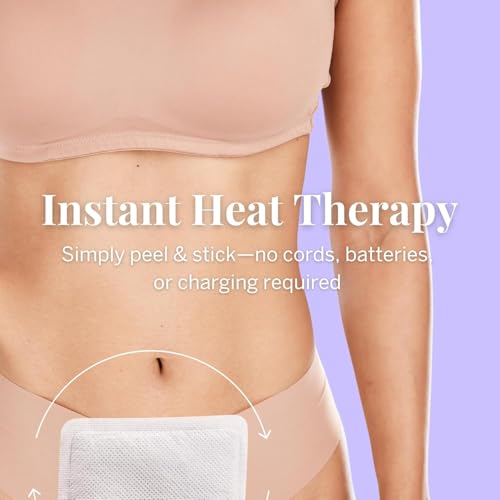 Pixie Period Cramps Menstrual Pain Relief Heat Patches - Lower Abdominal & Back Ache Therapy - Natural Alternative to Lido...