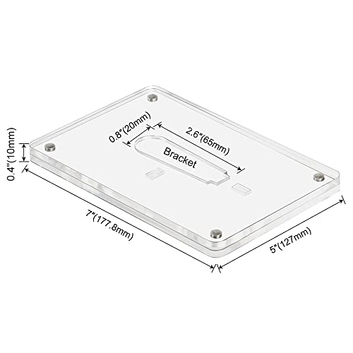 ECOSEAO 5x7 Minimalist Picture Frame Acrylic Glass Photo Frame with Desktop Display Horizontally or Vertically