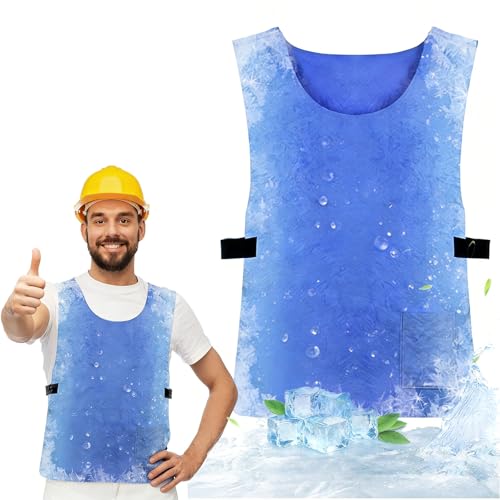 Cooling Vest for Men Women, Ice Vest Cooling Vest, Reusable Ice Pack Vest for Women, Adjustable Cold Coat Fabric Sport Coo...