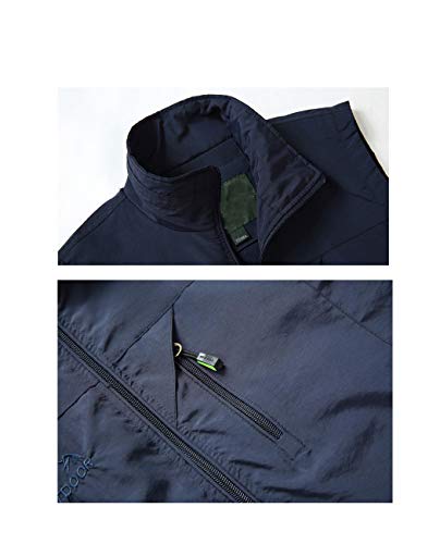 Hixiaohe Mens Lightweight Vest Outerwear Casual Summer Outdoor Travel Vest for Hiking Fishing Golf Photo Work with Pockets