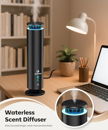 Waterless Scent Diffuser Kit,Scent Diffuser with 7 Lights and Breathing Lights Modes,Max Coverage 2000 sq.ft.Home,Offices,...
