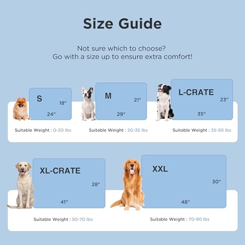 Bedsure Cooling Mat for Small Dogs - Q-Max>0.4 Thin Breathable Crate Pad Indoor for Puppy and Cat with Chill Cool Fiber an...