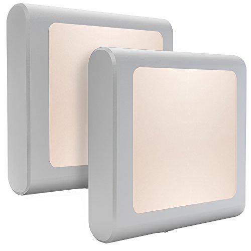 MAZ-TEK Plug-in Led Night Light with Auto Dusk to Dawn Sensor,Adjustable Brightness Warm White Lights for Hallway,Bedroom,...