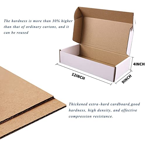 JIUZHOUXIN Shipping Boxes, 12''x9''x4'' Which is Anti-Impact Come with Exquisite Sealing Label.Suitable E-Commerce Packagi...