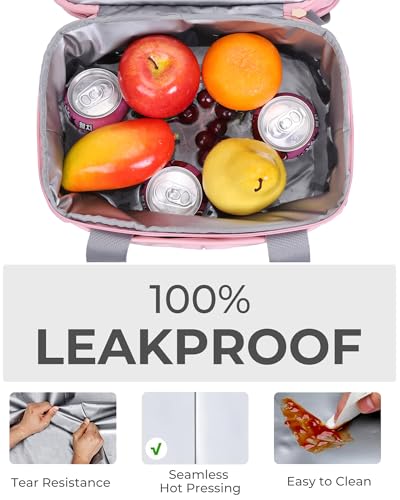 Hedcaw Lunch Box for Women Double Deck Insulated Lunch Bag Women Expandable Leakproof Reusable Lunch Cooler Bag for Work, ...