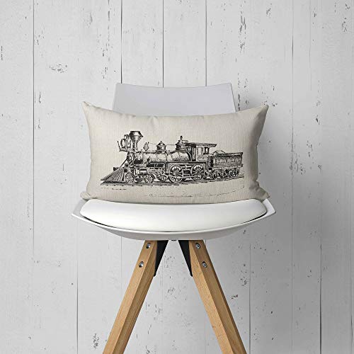 train pillow, train decor 12x20 Pillow Covers , train pillow cushion, Train Themed Room Decor, gifts for train lovers,trai...