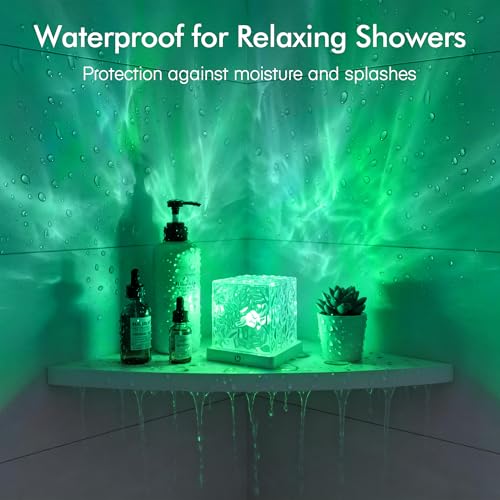 Waterproof Shower Light, Rechargeable Shower Lamp with 16 Color Changeable, Wireless Bathroom Lamp Mood Lighting with Touc...