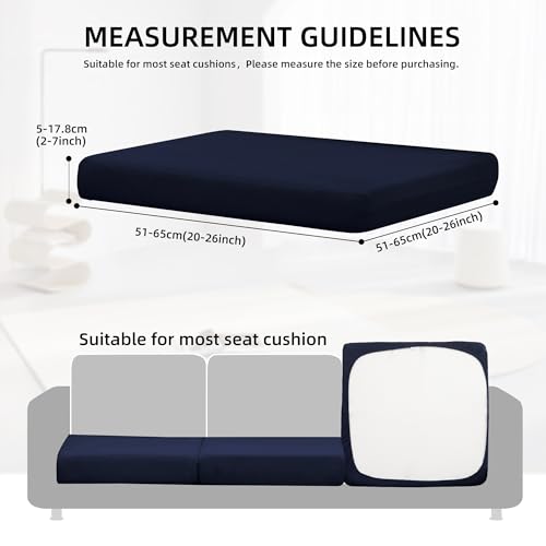 DREAHOTEXTIL 8Pcs Outdoor Cushion Covers, Patio Cushion Covers,Stretch Elastic Slipcovers, Replacement Washable & Reusable...