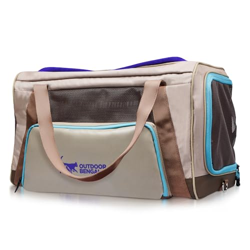 OutdoorBengal Zeppelin™ Airline-Approved Large Cat Carrier Soft – TSA-Approved Pet Carriers with Top Opening for Plane and...