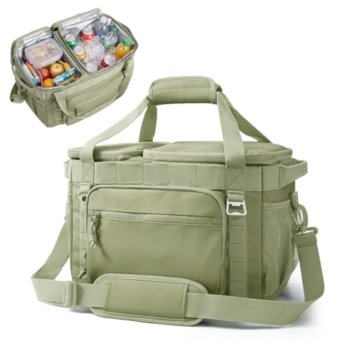 TOURIT 2-Zone Soft Cooler Bag 30/48Cans, Dry & Wet Insulated Beach Cooler, Lunch Bag, Leakproof Ice Chest for Camping, Pic...