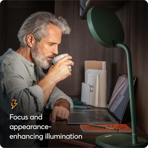 Lumie Task - 10,000 Lux Adjustable Bright Light Therapy Desk Lamp for Mood and Energy Boost and Winter Blues Relief, Cryst...