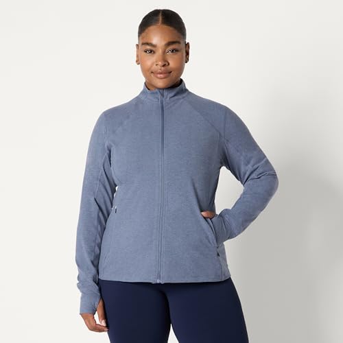 Amazon Essentials Women's Athletic Soft Performance Lightweight Zip Up Workout Running Jacket