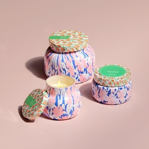 Capri Blue Scented Candles - Pattern Play Glass Jar Candles - Long Lasting Soy Wax Blend - Luxury Home Decor - Notes of Tr...
