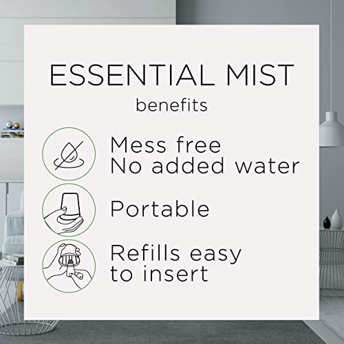 Air Wick Essential Mist Refill, 2 ct, Lush Honeysuckle & Raspberry, Essential Oils Diffuser, Air Freshener