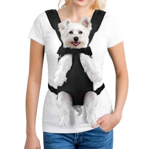 YUDODO Pet Dog Carrier Backpack Adjustable Dog Front Carrier, Legs Out Easy-Fit Dog Travel Backpack Carrier for Hiking Cam...