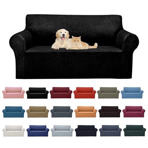 Cupuamon 2026 New Stretch Loveseat Sofa Slipcovers Couch Cover for 2 Cushion Furniture Protector Sofa Covers with Elastic ...