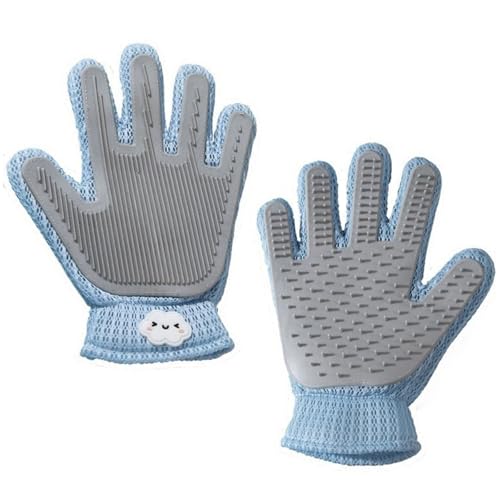 Guilinyuheng Pet Hair Remover Glove for Dogs & Cats, Upgraded Reusable 5-Finger, Gentle Deshedding Grooming Brush, Pet Hai...